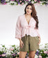 Front Tie Pink Cotton Top